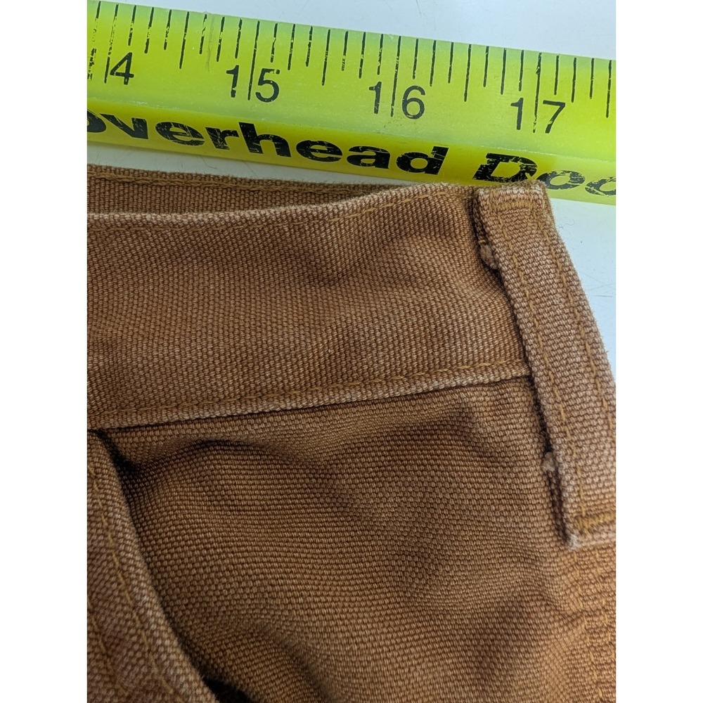 Carhartt Men's B111 Double Knee Flannel lined Carpenter Pants - 36 x 32 Brown - Picture 16 of 16